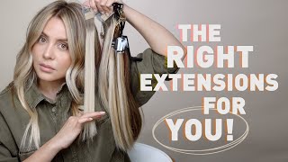 The Right Hair Extensions For YOU Type  Method  Color [upl. by Venice]