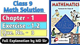 Ncert Class 9 Maths Chapter 1  Exercise 12 Question number 3  Number System  Md Sir [upl. by Hedi]