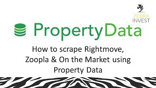 How to Scrape Rightmove Zoopla or OnTheMarket using PropertyData [upl. by Gerardo]