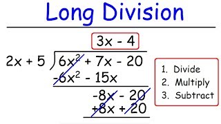 Polynomials  Long Division [upl. by Niraj]