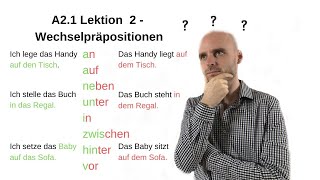 Deutschkurs A21  Wechselpräpositionen [upl. by Dorine]