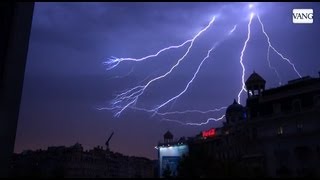 Gran tormenta eléctrica en Barcelona [upl. by Solrac]