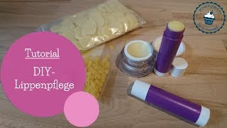 selbstgemachte Lippenpflege aus 3 natürlichen Zutaten  DIY Lip balm  DIY Anleitung  mommymade [upl. by Ylime]