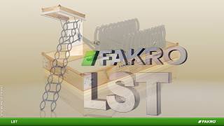 FAKRO loft ladders  LST scissor loft ladder [upl. by Ahsinaw434]