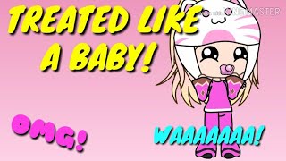 TREATED LIKE A BABYGacha mini movieGacha lifegachaverseGacha studioPOKOdotto [upl. by Lleoj492]