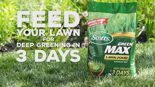 How to Get a Greener Lawn Using Scotts® Green MAX [upl. by Enirhtak]