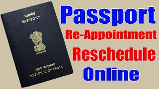 How To Reschedule Passport Appointment [upl. by Bowler732]