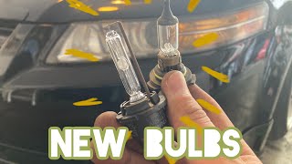 How to Change Headlight Lights on a Acura TL 0408 Foglights included [upl. by Hussar]