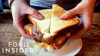 How The World’s First Burger Was Made At Louis’ Lunch  Legendary Eats [upl. by Otilia]