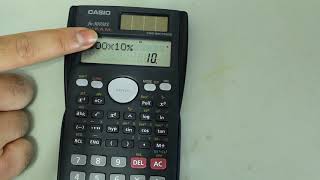 Percentages on Casio Scientific Calculator [upl. by Dawna]