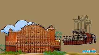 11 Interesting Facts about Hawa Mahal Jaipur  Facts for Kids  Educational Videos by Mocomi [upl. by Knowling]