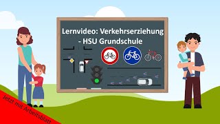 Lernvideo Verkehrserziehung Fahrradführerschein 🚲 HSU Grundschule [upl. by Ifill248]