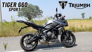 Triumph TIGER 660 Sport  Detailed Ride Review [upl. by Tirrej167]