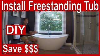 How to Install a Freestanding Tub [upl. by Slen]