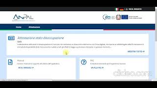 Tutorial per richiesta DID e ATTESTATO DISOCCUPAZIONE nel sito ANPAL [upl. by Ludba]