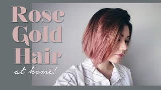 ROSE GOLD HAIR  howto amp demo [upl. by Atal]