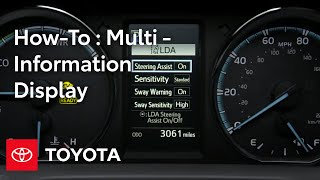 Toyota HowTo RAV4 and RAV4 Hybrid MultiInformation Display MID  Toyota [upl. by Bastien883]