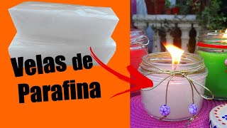 Como hacer VELAS con PARAFINA [upl. by Adnahcir]