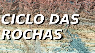 CICLO DAS ROCHAS — Rochas ígneas magmáticas sedimentares e metamórficas [upl. by Clarissa992]