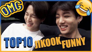 TOP 10 FUNNIEST JIKOOK MOMENTS [upl. by Riorsson141]