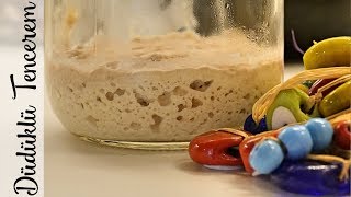 Ekşi Maya Nasıl Yapılır 3 Günde Ekşi Maya Yapımı  How to Make Sourdough [upl. by Kcinemod]