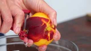 How To Peel and Pit Peaches  Southern Living [upl. by Bobine35]