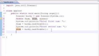 Java Programming Tutorial  7  Building a Basic Calculator [upl. by Logan]