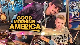 Good Morning America 6 year old Drummer Avery Drummer amp Brad Paisley [upl. by Weitzman]