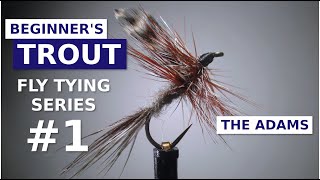 Fly Tying for Beginners  The Adams Dry Fly [upl. by Giralda430]