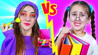 Popular Girl vs Nerd at School  Funny and Awkward School Situations [upl. by Lamdin]