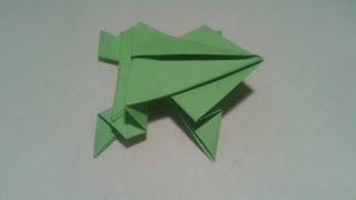 Shinyorigami Como hacer ranas de papel saltarinas [upl. by Maite]