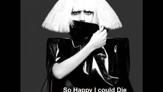 Lady Gaga  So Happy I could Die Official instrumental [upl. by Atiraj]