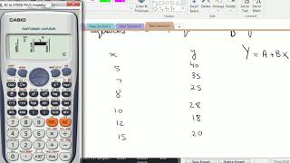 using calculator to find regression equation [upl. by Quiteria695]