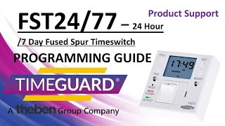 Timeguard FST24 77 Programming Instructions [upl. by Oloap]