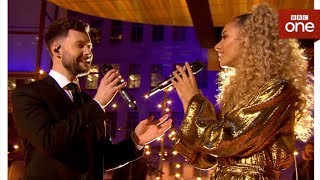 Calum Scott and Leona Lewis duet You Are The Reason live  The One Show  BBC [upl. by Naujej]