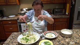 Italian Grandma Makes Fettuccine Alfredo [upl. by Eelano921]