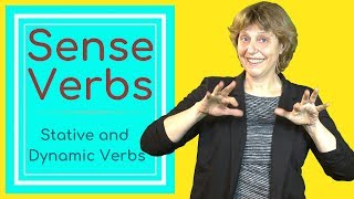 Sense verbs  stative and dynamic English verbs [upl. by Ahsem341]