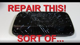 How to FIX a broken cracked phone screen CHEAP [upl. by Gratia]