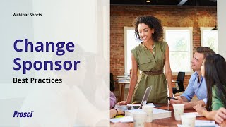 Change Sponsor Best Practices [upl. by Ogeid171]