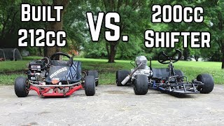 Yard Kart Racing Head to Head  200cc vs 212cc [upl. by Jentoft]