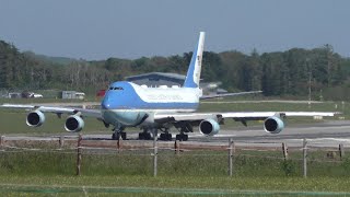 Air Force One Departs From Newquay Airport In Cornwall [upl. by Dole577]