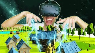 BUILDING AN ENTIRE WORLD AS AN ALL POWERFUL GOD IN VR  DEISIM VR HTC VIVE Gameplay [upl. by Ayat]