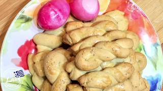 Easter Koulourakia  Greek Easter Cookies Recipe [upl. by Nivanod]