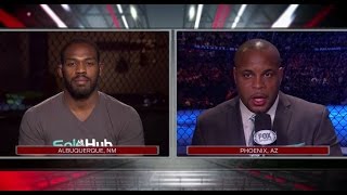 UFC 182 Jones and Cormier FOX Interview [upl. by Ahsekal322]