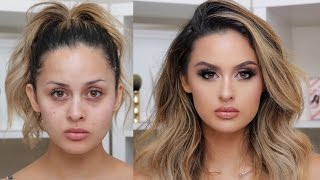 FULL COVERAGE GLAM MAKEUP TUTORIAL [upl. by Ogeid]