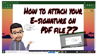 How to attach your Signature on PDF File [upl. by Yerag]