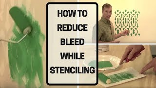 How To Reduce Bleed While Stenciling [upl. by Niras]