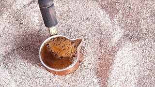 Turkish Sand Coffee  Istanbul Street Food [upl. by Hutson365]