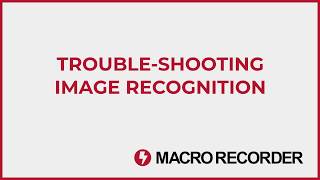 Troubleshooting SmartClick amp Image Recognition in Macro Recorder [upl. by Tak]