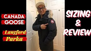 Canada goose LANGFORD PARKA SIZING AND REVIEW [upl. by Rodmann]